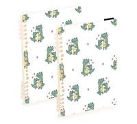 Waassud Lovely Crocodile Spiral Notebooks Refillable A5 Ruled 1Pcs