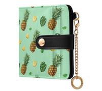 Waassud Monster Leaf Pineapple Wallet Women RFID Blocking PU Leather Holder