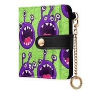Waassud Monsters Wallet Women RFID Blocking PU Leather Card Holder