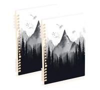 Waassud Mountain Spiral Notebooks for Work College Detachable Ruled Notebooks Journal Note Book 60 Pages A5 Office Supplies 1 Pack