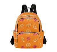 Waassud Orange Slices Backpack for Women Lightweight Casual Quilted Daypack Fashion Travel Backpack Purse for Work Gym College M