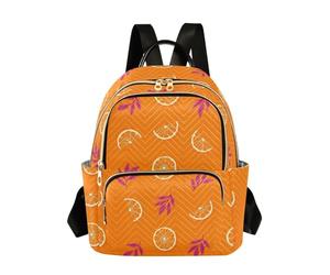 Waassud Orange Slices Backpack for Women Lightweight Casual Quilted Daypack Fashion Travel Backpack Purse for Work Gym College M