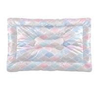 Waassud Overlapping Scales Thick Dog Bed Mat Non-Slip Chew-Resistant Pet Bed for Dogs Cats Soft Washable Kennel Crate Pad for Floor Sofa Car 36" x 24"