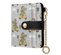 Waassud Riding Crocodiles Wallet Women RFID Blocking PU Leather Card Holder