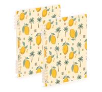 Waassud Ripe Yellow Lemon Spiral Notebooks Refillable A5 Ruled 1 Pack