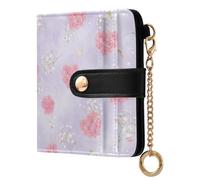 Waassud Romantic Hearts Roses Wallet Women RFID Blocking PU Leather Holder