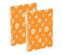 Waassud Sea Shells Spiral Notebooks Refillable A5 Ruled Notebook 1 Pack