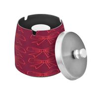 Waassud Simple Bows Ashtray with Lid Smokeless Cigar Ash Tray Outdoors