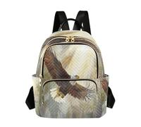 Waassud Soaring Eagle Backpack for Women Lightweight Casual Quilted Daypack Fashion Travel Backpack Purse for Work Gym College S