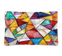 Waassud Stained Glass Style Thick Dog Bed Mat Non-Slip Chew-Resistant Pet Bed for Dogs Cats Soft Washable Kennel Crate Pad for Floor Sofa Car 36" x 24"