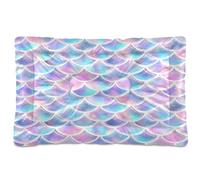 Waassud Thick Dog Bed Mat Scales Chew-Resistant Pet Bed for Dogs Cats Soft Washable Kennel Crate Pad for Floor Sofa Car 36" x 24"