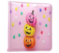 Waassud Three Pumpkins Stars Photo Album 4x6 5x7 6x8 DIY Photo Book Self Adhesive 3 Ring Album Scrapbook for Wedding Anniversary