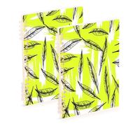 Waassud Tropical Leaf Spiral Notebooks for Work College Detachable Ruled Notebooks Journal Note Book 60 Pages A5 Office Supplies 2 Pack
