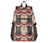 Waassud Vintage Circus Tent Laptop Backpack for Women Men, 20L Casual Travel Backpack with 14 Inch Notebook Compartment, Lightweight Daypack for College Work Business Outdoor