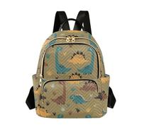 Waassud Vintage Dinosaurs Backpack for Women Lightweight Casual Quilted Daypack Fashion Travel Backpack Purse for Work Gym College M