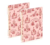 Waassud Vintage Western Desert Spiral Notebooks Refillable A5 Ruled 1 Pack