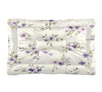Waassud Watercolor Cute Floral Thick Dog Bed Mat Non-Slip Chew-Resistant Pet Bed for Dogs Cats Soft Washable Kennel Crate Pad for Floor Sofa Car 36" x 24"