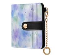 Waassud Watercolor Textures Wallet Women RFID Blocking PU Leather Holder