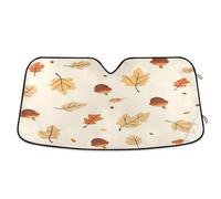 Waassud Windshield Sun Shade Cute Autumn Pattern Car Window Reflective Shades Accordion Folding Sun Visor for Car Accessories 57"x31.5"