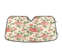 Waassud Windshield Sun Shade Painterly Vintage Florals Car Window Reflective Shades Accordion Folding Sun Visor for Car Accessories 55"x27.6"