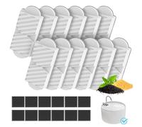 waatoos Cat Water Fountain Filters Upgraded Units 2.0 74oz/2.2L Ceramic Cat Water Fountain, Replacement Filters (12+12 Pack)