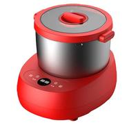 WaaYb Electric Automatic Small Spiral Dough Mixer, 5L Pizza Doughs Maker Dough Kneading Machine, Multifunctional Stainless Steel Flour Mixer red