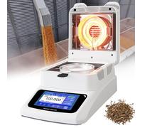 WaaYb Portable Halogen Moisture Meter, Moisture Readability 0.01%/3 Drying Modes/3 Shutdown Options/40-230°C, Moisture Analyzer for Quick Moisture Testing In Food, Plants, Building Materials