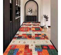 Waazgle Rug Runner Hallway Vintage Colourful Carpet Runner Non-Slip Long Kitchen Runner Washable 40 x 340 cm Kitchen Runner Hallway Runner Door Mat Living Room Rug Durable for Dining Room Corridor
