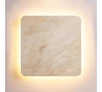 Wabi-Sabi Art Lamp Fixture Antique Square Led Wall Sconce Lights Travertine Wall Mounted Lamp Sttexture Led Warm Glow Fixture for Hallway Bathroom Bedroom Living Room