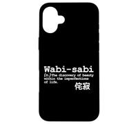 Wabi-Sabi Japanese Learn Language Poet Word Phrase Writing Case for iPhone 16 Plus