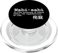Wabi-Sabi Japanese Learn Language Poet Word Phrase Writing PopSockets PopGrip for MagSafe
