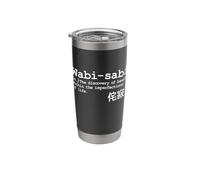 Wabi-Sabi Japanese Learn Language Poet Word Phrase Writing Stainless Steel Insulated Tumbler