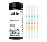 Wabjtam 10 Parameters Pet Urine Test Strips Urinalysis Re T Strips Accurate Testing For Dogs, Cats And Animal Pets, 100 Counts