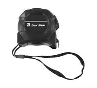 Wablissia Fluorescent Tape Measure - Glow-in-the-Dark Stainless Steel Measuring Tape with Self-Locking Mechanism, Double-Sided Scale, Low-Light Visibility, 3 m(5m*25mm)