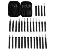 Wablissia Glossy Wood Grain Vinyl Wrap Self-Adhesive Car Interior Decal, PET Dashboard and Door Panel Trim Sticker for Vehicle Superficies defendion Against(Black)