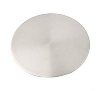 Wablissia Stainless Steel Sink Strainer Cover for Kitchen Sink Drain, 115.5mm Diameter Flat Decorative Lid, SUS304 Waste Disposal Cover with Simple Clean devise