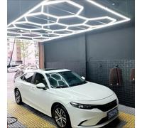 WABMJGW Car Detailing Ceiling Light Hexagon LED Garage Lights 5 Grid or 14 Grid,6500 K Super Bright LED Shop Lights 168 W 672 W,for Workshop Basement Office(14 Hex)