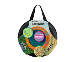 Waboba Backnine, Nomadic Disc Golf/Frisbee Throwing Flying Target Game, Portable Outdoor Garden Beach Set with 4 Wingman Discs, 1 Ring, Score Card & Carry Case, One Size - 285 x 285 x 5 mm