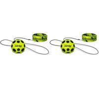 Waboba Bounceback x Returning Moon Ball - Easy to Grip, Yellow - (60 mm) (Pack of 2)