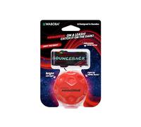 Waboba LED Bounceback Moon Ball with Wrist Strap - High-Bounce Tether Ball with Motion-Activated Lights - Improves Hand-Eye Coordination - Adjustable for Kids & Adults - Red