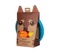 Waboba Woofpack Pet Dog Toys Set - Interactive Boredom Relief Toy Bundle with Rubber Flying Disk & Dog Balls, Throw & Fetch Toys for Puppies & Dogs - Multipack of 3 Toys