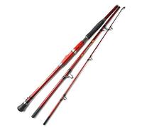 WABTU Fishing Rod Saltwater Offshore Heavy Trolling Fishing Rod Big Game Conventional Boat Fishing Roller Rod Pole Portable 3-Section Travel Pole Spinning Rod