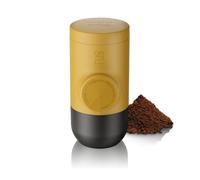 WACACO Portable Coffee Maker for Outdoor Compatible Ground Coffee, Manually Operated Espresso Maker, Espresso Machine Coffee On The Go, Ultra-Small (Golden Ochre)