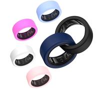 Wacanc [6 Pcs] Silicone Ring Case for Samsung Galaxy Ring Size 5-9, Anti-Slip, Matte, Black, White, Pink, Blue