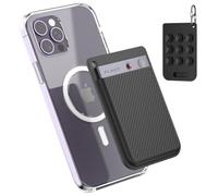 Wacanc Silicone AI Voice Recorder Suction Cup Case Cover, Suction Cup Holder for PLAUD Note Voice Recorder, Protective Case Cover (Black)