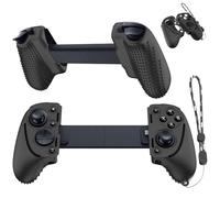 Wacanc Silicone Grip Case Cover for Razer Kishi Ultra Gaming Controller, Protective Cover with Lanyard (Black)