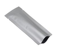 WACCOMT Pack 100-Piece Aluminium Mylar Food Storage Bags, Reusable, Single Layer, Silver, Self Seal, Heat & Vacuum Sealable, 4x11cm (1.57x4.33 inch), Perfect for Coffee, Candy, Rice, Baking