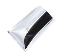 WACCOMT Pack 100pcs Silver Mylar Foil Bags Open Top 7x10 cm (2.8x3.9 inch)