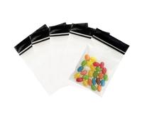 WACCOMT Pack Black 100pcs Reusable Freezer Bags 8x12 cm (3.15x4.72 inch)
