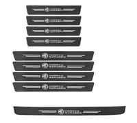WACDXST 9Pcs Car Door Sill Protector, for MG HS Trophy 2024 2025 Carbon Fiber Stickers Scuff Plate Sill Trim Welcome Pedal Car Styling Accessories